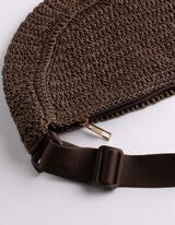 Sac banane - Paille - Brun
