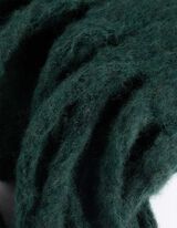 Šála - Roztřepené okraje - tmave zelena