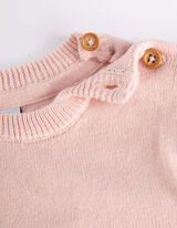 Set hanorac și pantaloni - Broderii - Roz