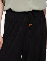 &Scaron;irok&eacute; nohavice - Jednofarebn&yacute; - cierna