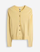Cardigan - Patte de boutonnage - Jaune clair