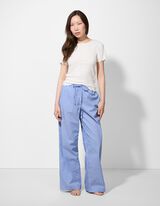 Donji dio pidžame - Pruge - svijetlo plava