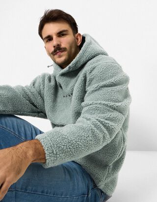 Sweatshirt - Teddyfell - Petrol