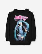 Kapucnis felső - Hatsune Miku - fekete