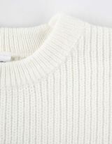 Dugi džemper - Fino pletenje - bela