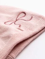 Čepice beanie - V&yacute;&scaron;ivky - Růžov&aacute;