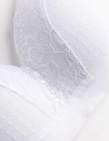 Sutien soft - fără s&acirc;rmă - Alb