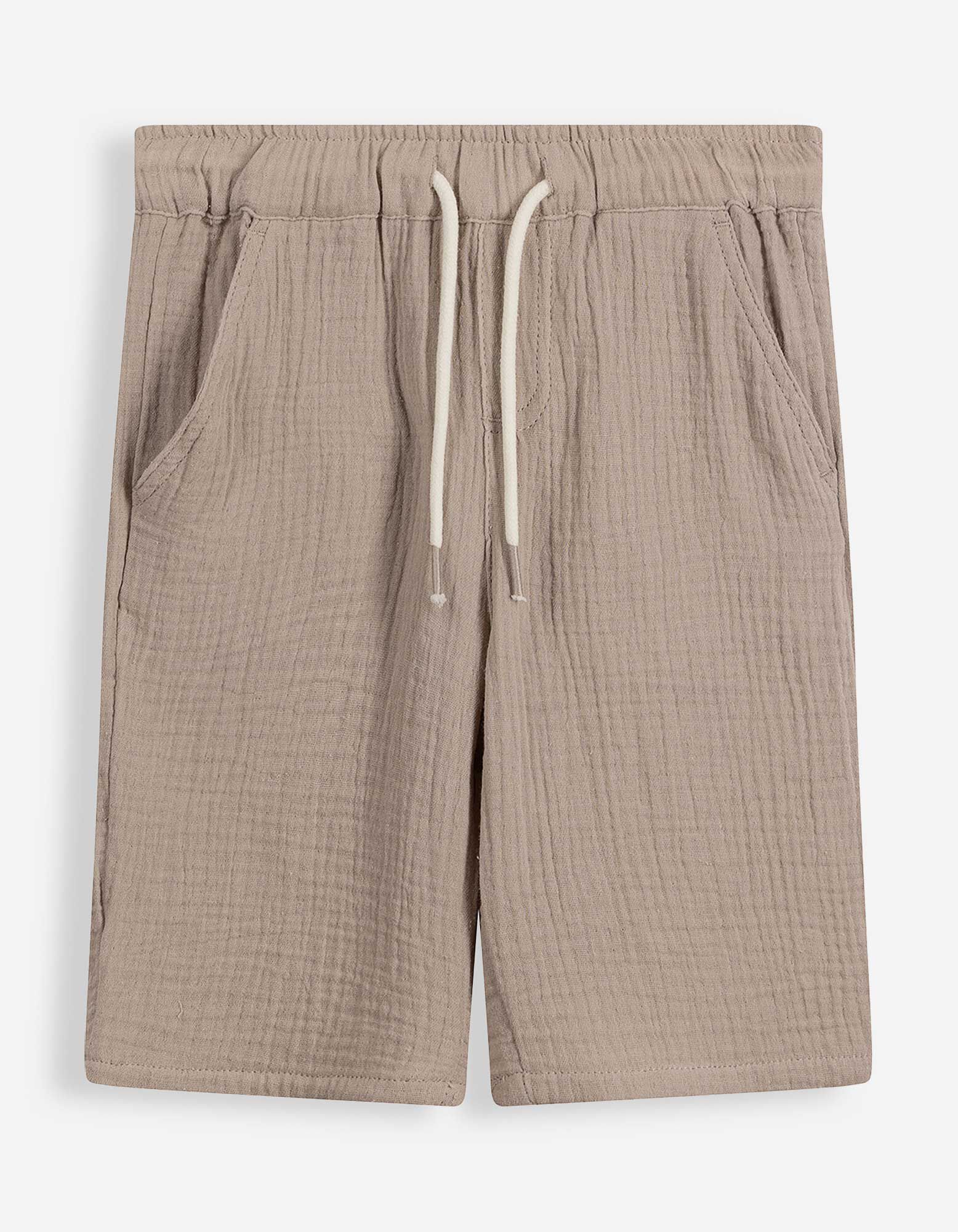 Ensemble chemise et short - Mousseline - beige