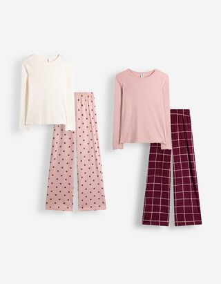 Pyjama Set aus Shirt und Hose - 2er-Pack