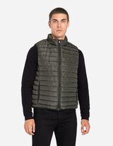 Steppweste - Stehkragen - dunkelgrau