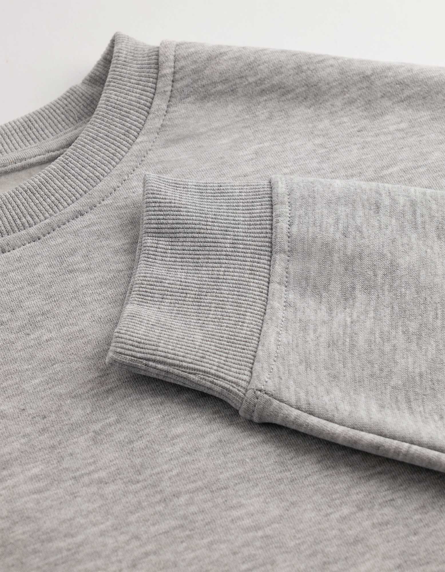 Sweatshirt - Oversized Fit - Hellgrau