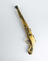 Kost&yacute;m - pistole - Jednobarevn&eacute; - zlata