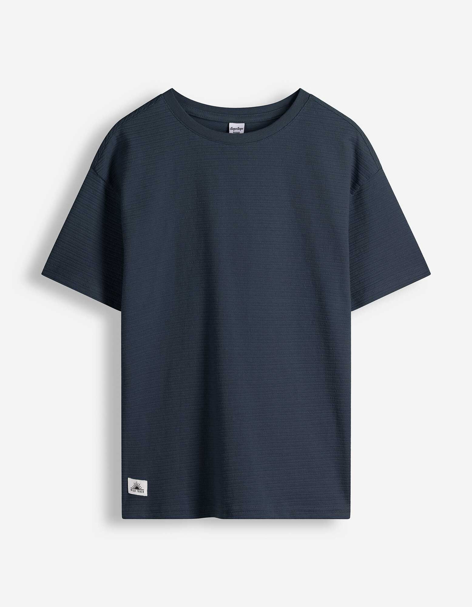 Shirt - Rundhals-Ausschnitt - Dunkelblau