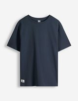 Shirt - Rundhals-Ausschnitt - Dunkelblau