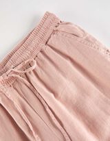 Pantalone za džoging - Me&scaron;avina lana - roze