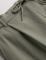 Nohavice tepl&aacute;kov&eacute;ho strihu - Jednofarebn&yacute; - zelena