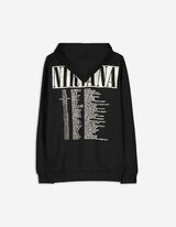 Hoodie - Afdrukken achteraan - zwart