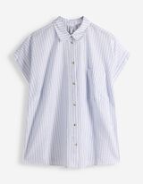 Bluse - Brusttasche - hellblau