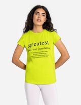 T-shirt - Impression recto - Vert clair