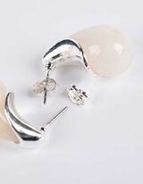 Náušnice - stribrny