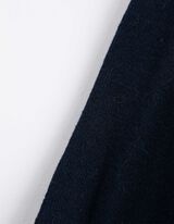 Strickpullover - Rundhals-Ausschnitt - dunkelblau