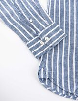 Hemd - Leinen-Mix - dunkelblau