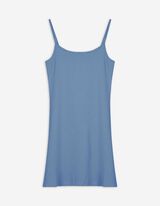 Kleid in A-Linie - Spaghettiträger - hellblau