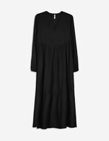 Abito midi - LENZING™ ECOVERO™ - nero