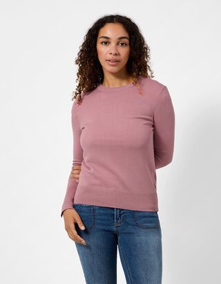 Strickpullover - Zierkn&ouml;pfe - Pink