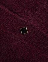 Kardigán - Gombolópántos - sotetlila