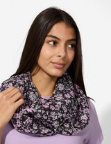 Colsjaal - Print all-over - zwart