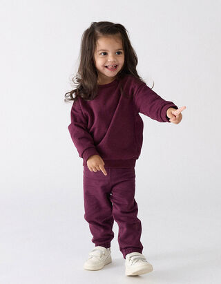 Sweatshirt - Baumwolle - Dunkelrot