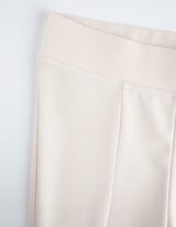 Broek met uitlopende pijpen - Uitlopende pasvorm - beige