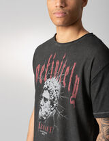 Majica kratkih rukava - Print - tamno-siva