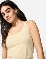 Top - Stretchanteil - hellgelb