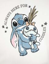 Mikina s kapucňou - Lilo a Stitch - biely