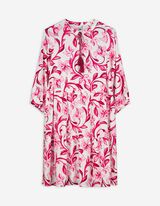 Robe - Motif all-over - rose
