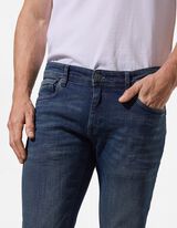 Dž&iacute;nsy - Slim Fit - Tmavomodr&aacute;