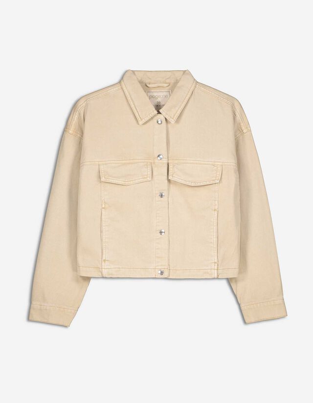 Giacca di jeans - Oversized Fit - beige