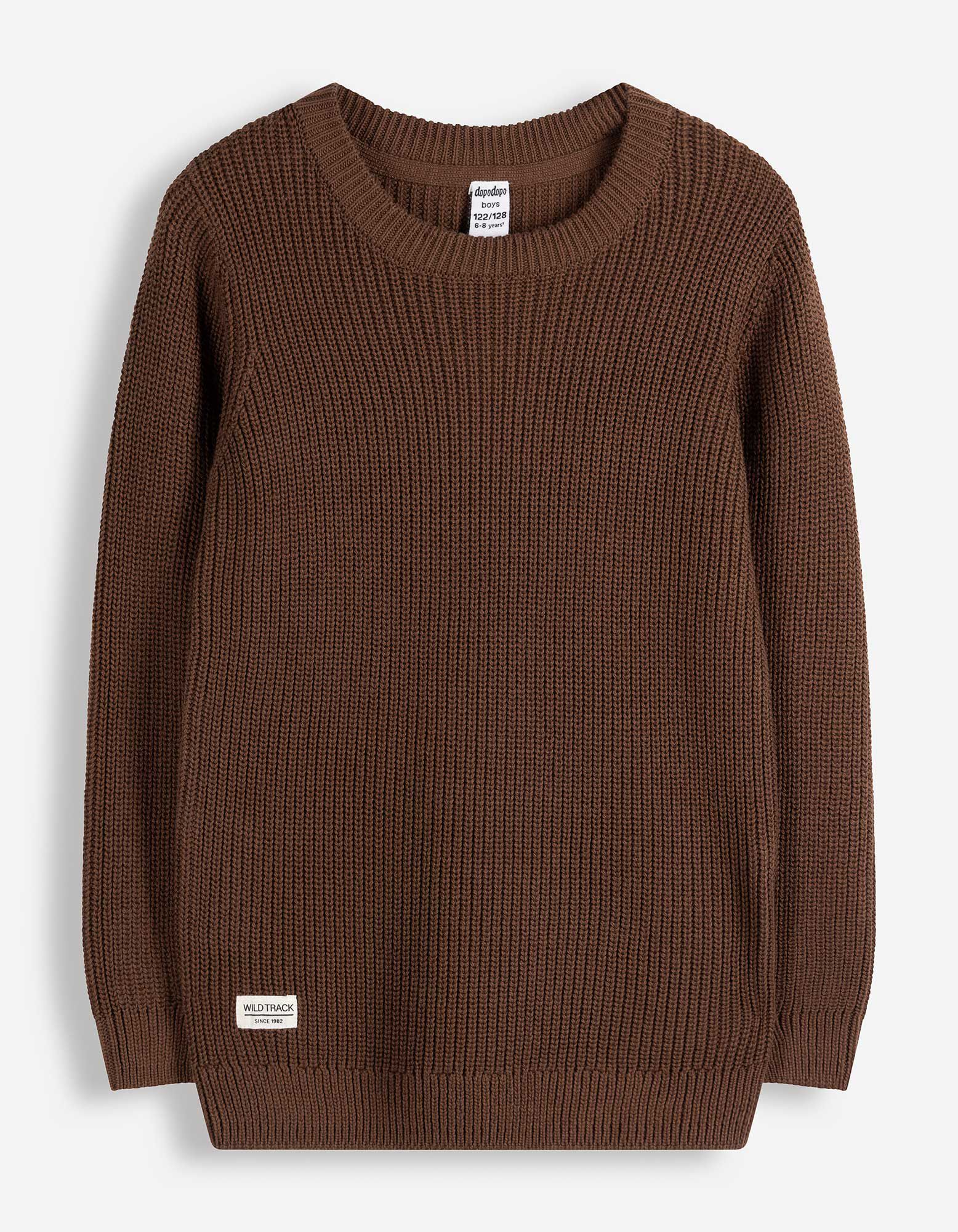 Pullover - Baumwolle - Dunkelbraun