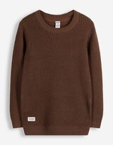 Pullover - Baumwolle - Dunkelbraun