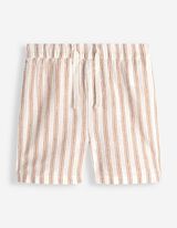 Shorts - Leinen-Mix - wei&szlig;