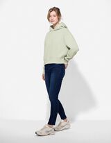 Mikina s kapuc&iacute; - Jednobarevn&eacute; - zelena