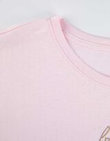 Marškinėliai - Su paveikslėliais - sviesiai rozinis