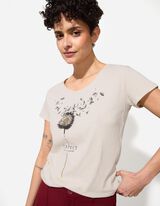 Tričko - Trblietav&aacute; potlač - biely