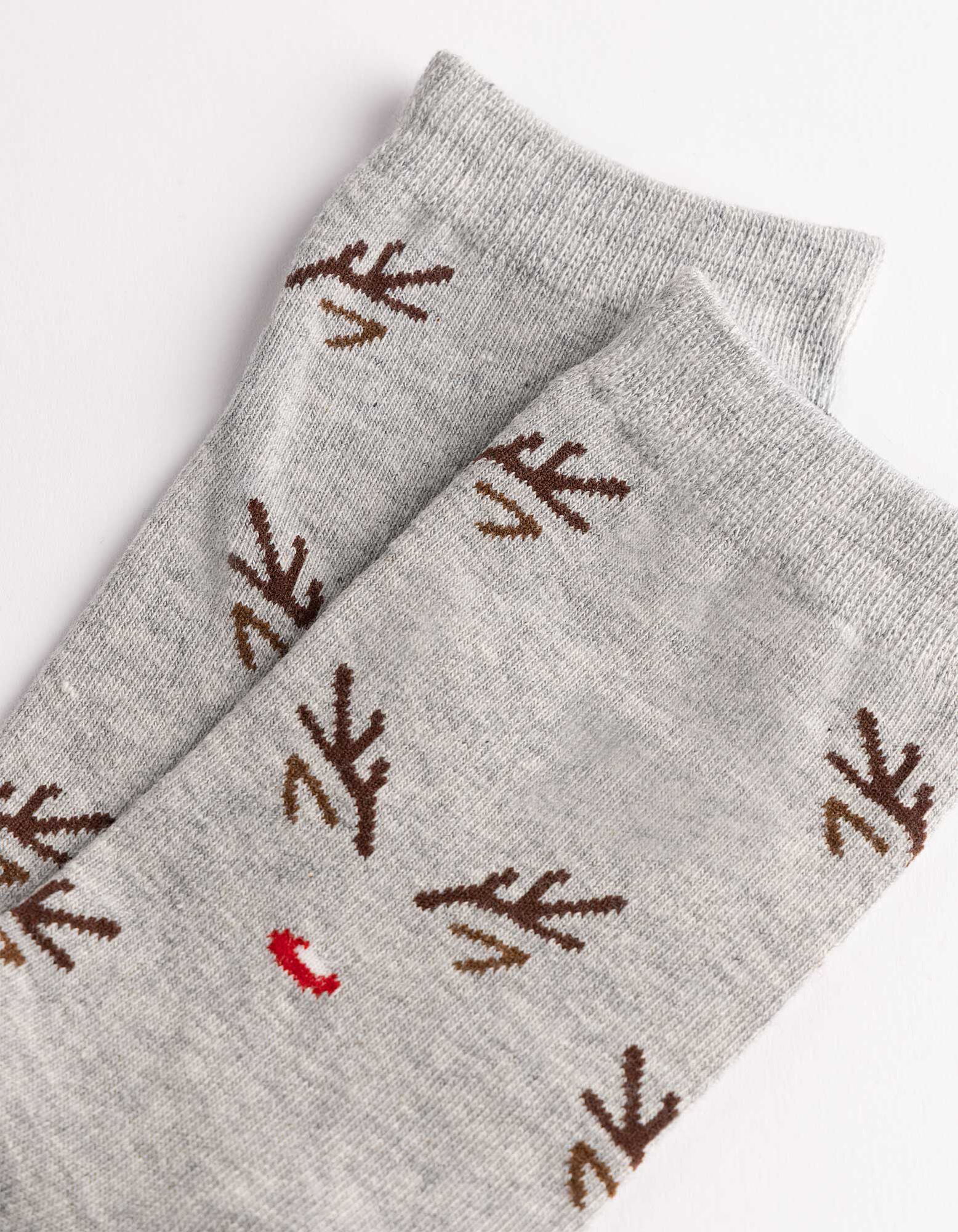 Socken - gemustert - Hellgrau
