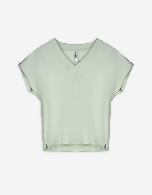 T-shirt - Contenuto di modal - verde chiaro