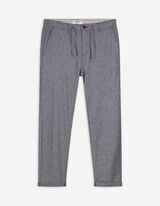 Chinohose - Leinen-Optik - dunkelblau