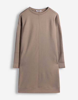 Kleid - Sweat - beige