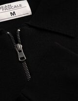 Strickjacke - Rei&szlig;verschluss - Schwarz